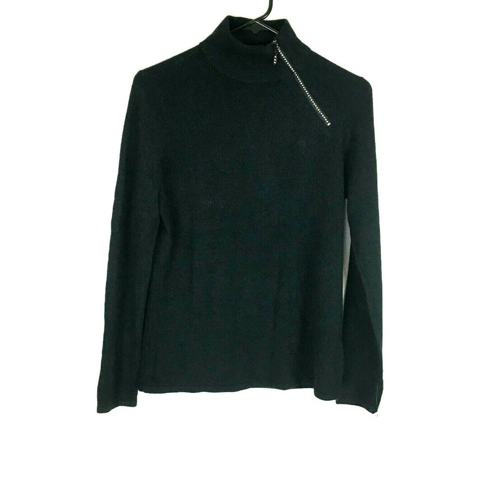 Mercer Street Studio Sweater  Black Rhinestone zip